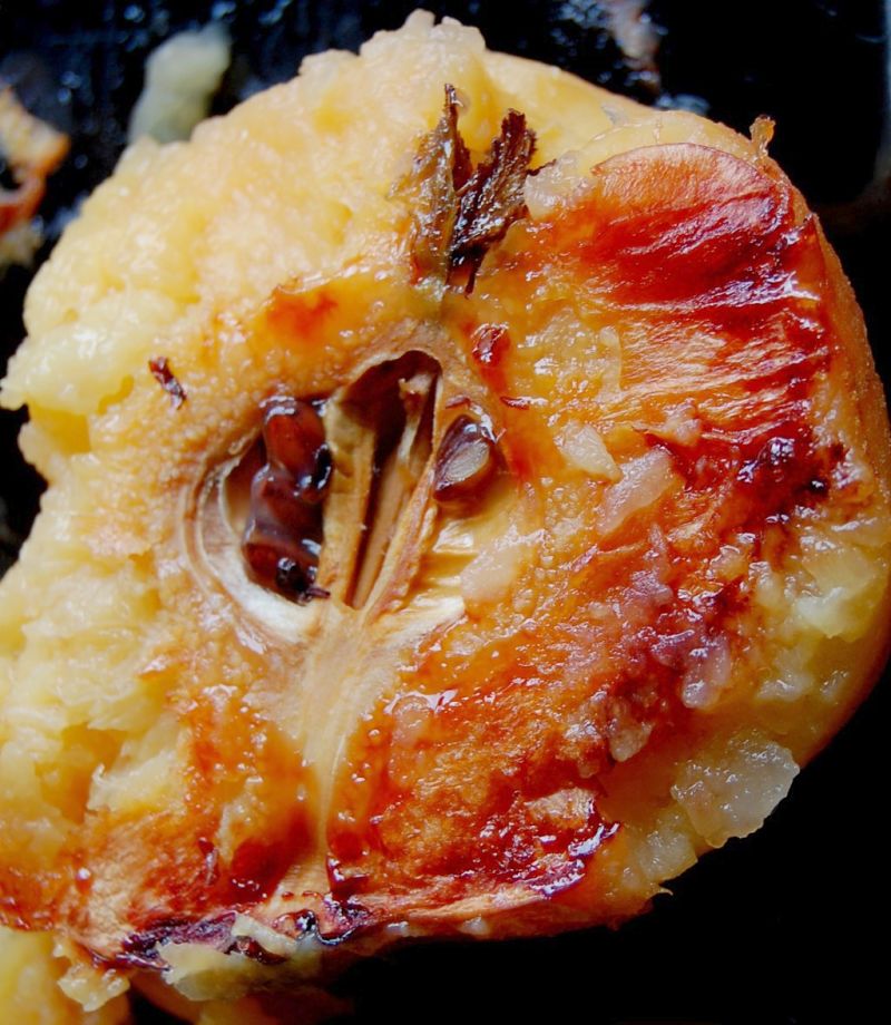 Roasted quince is a delight with roast beef, pork or chicken. See the recipe here 