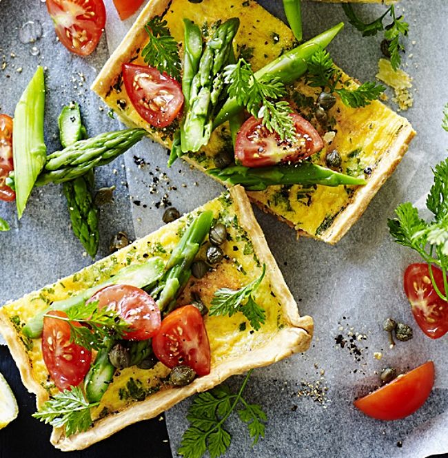 Chervil is a delight on toasted bread with tomatoes, asparagus and herbs