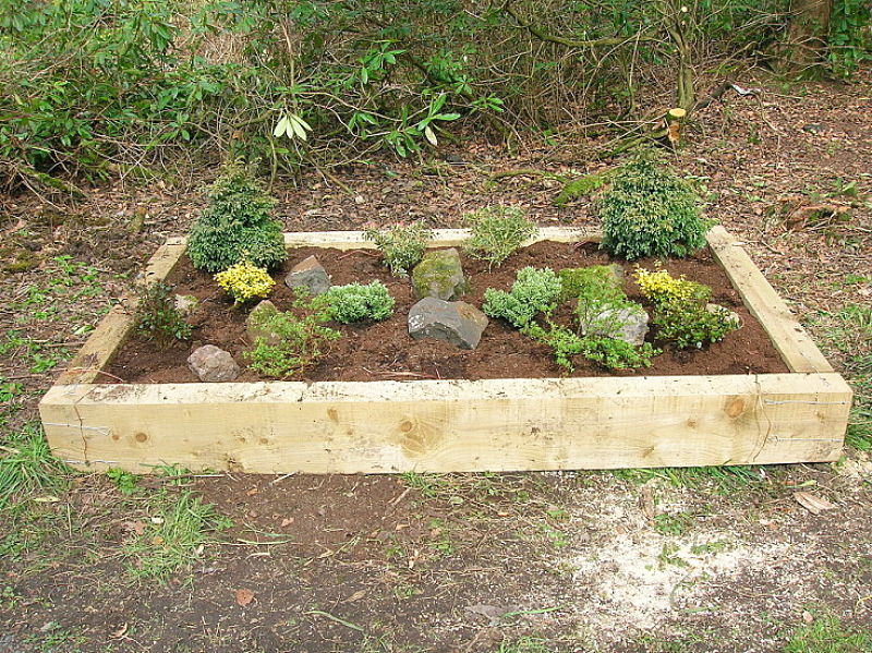 Raised beds are easy to establish. Low beds require minimal new soil.